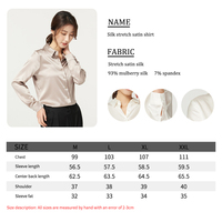 Camisa de seda de alta calidad para mujer, blusa de lujo de seda Natural de morera, ropa de moda para mujer