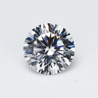 Grande taille Moissanite couleur blanche DEF Moissanite diamant 1CT rond 6.5mm Moissanite en vrac avec certificat
