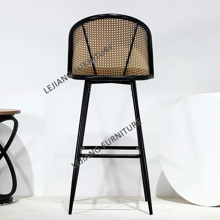 Échantillon gratuit de meubles de bar en rotin tabourets de bar de cuisine tabouret de bar moderne chaises de bar comptoir tabourets de bar pour la cuisine