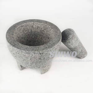 Mortero y Maja de piedra natural de Venta caliente Molcajete mexicano - Product Image 3