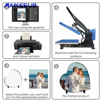 Ardoise vierge pour sublimation, 9,5 x 9,5 pouces, en forme de cœur, cadre photo en ardoise personnalisé, plaque photo en pierre avec support d'exposition