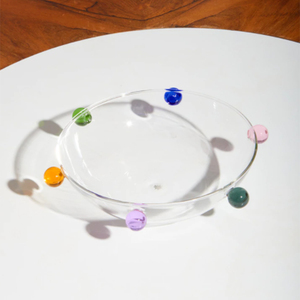 Großhandel benutzer definierte mund geblasen Boro silikat transparent kreative Glasplatte Dessert Schüssel Glas Candy <span class=keywords><strong>Bowl</strong></span> - Product Image 2