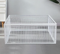 Cage de piège à oiseaux galvanisée pliable Feral Pigeon Humane Way avec l'entrée à sens unique Piégeage Pigeons Colombes dans des cages