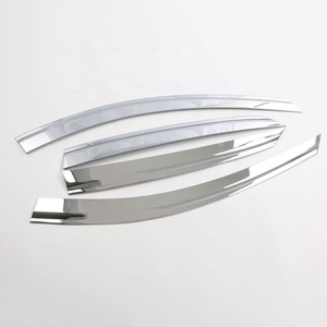 Accesorios Exteriores, Parasoles Laterales para Ventanas, Visera para Lluvia, Visera para Puerta, Cromado Negro para 2019 3 Hatchback - Product Image 2