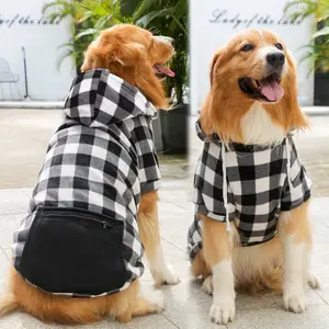 Joymay OEM/ODM Pet Clothing Apparel With Zipper Pocket Fleece Suitable For Big Dogs Dogs Hoodies With Hats Pockets Pet Clothes