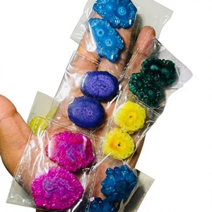 FAIJAN GEMS – Disque de quartz solaire teinté naturellement, perles scintillantes pour la fabrication de bijoux, pierre du Rajasthan - Product Image 1