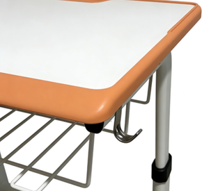 Escritorios y Sillas Estilo Francés en Naranja y Blanco para Estudio, Cursos de Formación Escolar e Instituciones de Tutoría - Product Image 6