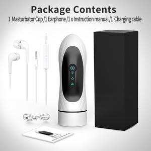 Pemanasan pintar dan suara produk seksual dewasa laki-laki masturbasi pesawat terbang cangkir ditarik perangkat latihan mengisap - Product Image 6