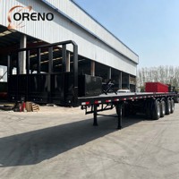Semi-remorque plateau anti-corrosion 30 tonnes à suspension mécanique à vendre pour le transport de marchandises en climat humide en Asie du Sud-Est