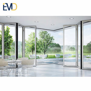 Perfiles de Puerta Plegable Exterior de Aluminio con Doble Vidrio Insonorizado de Alta Calidad y Estilo Moderno para el Hogar - Product Image 3