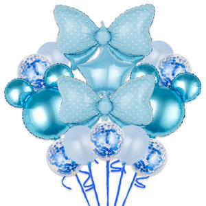 Set di palloncini con testa di Mickey <span class=keywords><strong>Minnie</strong></span> da 24 pollici con fiocco rosa per compleanno per bambini palloncini di lamina all'ingrosso - Product Image 3