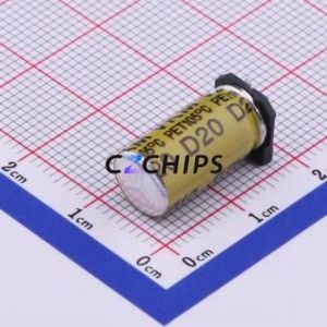 ตัวเก็บประจุอิเล็กโทรไลต์อะลูมิเนียมแบบ SMD รุ่น VKMD1651J181MV, ขนาด D8xL16.5 มม. ความจุ 180uF ค่าความคลาดเคลื่อน 20% แรงดันไฟฟ้า 63V กระแสไฟฟ้า 1.19A ความถี่ 1.19A-100kHz - Product Image 2