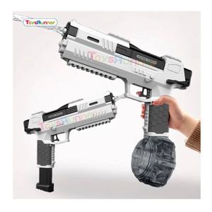 ปืนของเล่นพลาสติก PVC ไฟฟ้าอัตโนมัติเต็มรูปแบบ ความจุสูง 1000 มล. แรงดันสูง รุ่น Ak47 ชาร์จด้วย USB - Product Image 1