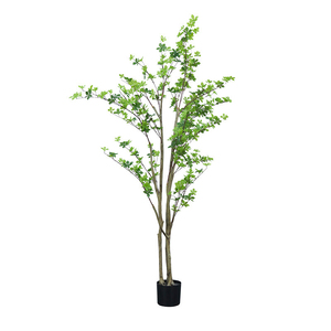 Arbre en plastique Enkianthus, <span class=keywords><strong>plante</strong></span> artificielle en <span class=keywords><strong>pot</strong></span>, décoration de jardin, de bureau, d'intérieur et d'extérieur, décoration de la maison, plantes artificielles, plantes factices - Product Image 4