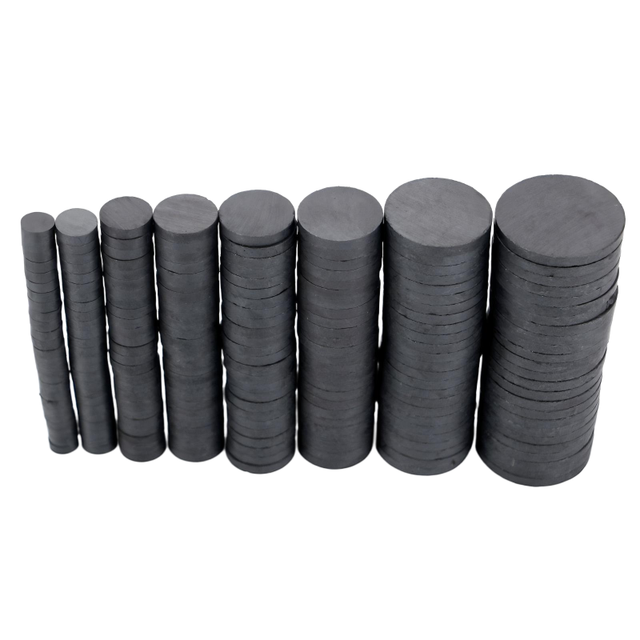 Magforever Y35 Disc Ferrite Craft Magnets Bending Punching Moulded for Refrigerator Industrial Use Permanent Ring Cutting