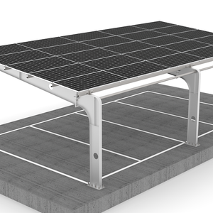Système de montage solaire moderne de haute qualité pour abri de voiture, structure de stationnement en acier pour garages, taille personnalisée, marque OEM, résistance au vent 60m/s, 3KN/m - Product Image 2