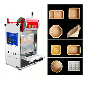 Scelleuse de barquettes alimentaires de bureau pour machine d'emballage de salades de fruits et de boîtes à <span class=keywords><strong>lunch</strong></span> - Product Image 5