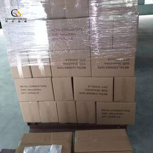 Bandes d'aluminium professionnelles papier Flexible plaque de plâtre renforcé <span class=keywords><strong>bande</strong></span> d'<span class=keywords><strong>angle</strong></span> en métal pour cloisons sèches - Product Image 4