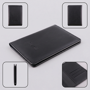 Portefeuille de passeport Kairui Modèle 14 Slim en cuir véritable avec porte-cartes RFID, épaisseur 60 mm, finition élégante - Product Image 3