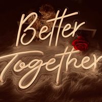 Vente en gros de ballons LED 3D FT Better Together, centres de table pour mariage, décoration murale, indice de protection IP42, rechargeable par USB, 56x30cm
