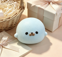 Jouet Squishy Réaliste en Forme de Phoque en PU à Remontée Lente, Anti-Stress pour Adultes, Idéal pour le Bureau et la Détente Quotidienne