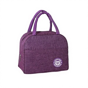 Sac à déjeuner isotherme en tissu Oxford avec pendentif, tissu épaissi, résistant à l'eau, écologique, pliable et portable - Product Image 4