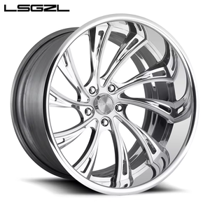 2 pezzi di lusso profondo piatto concavo cromato in lega forgiata ruota auto 5x114.3 5x120 5x130 <span class=keywords><strong>15</strong></span> 18 20 22 24 26 pollici cerchione - Product Image 2