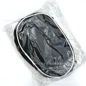 Sac de cadre de vélo à fermeture éclair noir 19x12,5x6 cm, intérieur double face portable pour accessoires de VTT - Product Image 3