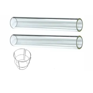 Cheap And High Quality Diameter Patio Heater Parts Flame Heater Replacement Glass Tube Fits For 4 Sided Pyramid Heater