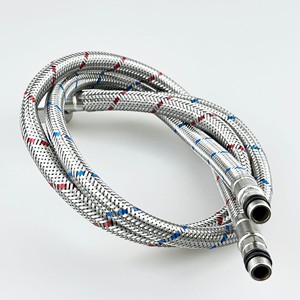 Tuyau d'arrivée d'eau tressé en acier inoxydable Bingtao à tête unique 60 cm pour robinet d'évier de cuisine - Product Image 3