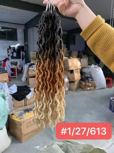Extensions de cheveux Goddess Gypsy 18 pouces pré-bouclées, lisses, douces, fausses locks, <span class=keywords><strong>dreadlocks</strong></span>, tresses au crochet, teintes, traitées chimiquement - Product Image 3