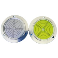 Niveau à bulle en métal REALMAX, pas cher, niveau à disque, niveau à bulle rond en métal, 70x50x15 80x62x15 100x75x20mm, bride avec trou