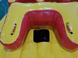 7 kişilik ticari su kayağı kullanımı için yeni tasarım şişme koltuk TWISTER yüzer deniz muzu - Product Image 5