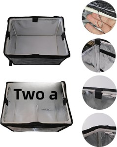 Bolsa <span class=keywords><strong>de</strong></span> Reparto <span class=keywords><strong>de</strong></span> <span class=keywords><strong>Comida</strong></span> Aislada <span class=keywords><strong>de</strong></span> Cuero Spoir con Divisor Extraíble, Base Reforzada, Térmica, Impermeable y Cierre <span class=keywords><strong>de</strong></span> Hebilla - Product Image 3