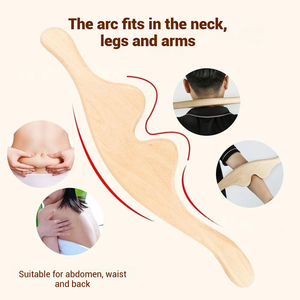 Factory <b>Personalized</b> Wooden Guasha Tools Anti Cellulite <b>Massage</b> Tool Wood Therapy Lymphatic Drainage Paddle Soft Tissue Therapy - Product Image 3