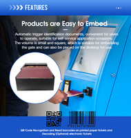 Lecteur de passeport USB pleine page RAKINDA, scanner OCR MRZ pour carte d'identité et permis de conduire, kiosque de contrôle d'accès visiteurs, garantie 5 ans