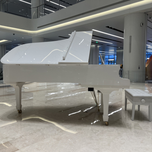 <span class=keywords><strong>Pianoforte</strong></span> a Coda Bianco Professionale GC6 in Legno Massello di Mogano per Scuole, Alta Durabilità, Logo Personalizzabile - Product Image 3