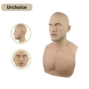 Déguisement de fête d'Halloween Couvre-chef en silicone complet pour acteur masculin pour le tournage d'accessoires de film Ballon de <span class=keywords><strong>mascarade</strong></span> Cosplay - Product Image 1