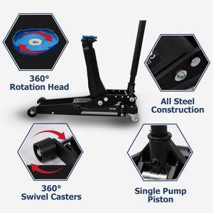 Retail Free Shipping 3 Ton Dual Pump <strong>Jack</strong> <strong>Car</strong> Lifting Tool Hydraulic Floor <strong>Jack</strong> for Garage Use - Product Image 2