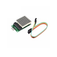 MAX7219 modul kontrol matriks titik pengendali mikro dengan 5 komponen elektronik kabel Dupont