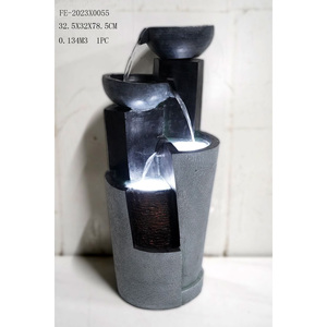 <span class=keywords><strong>Fontaine</strong></span> d'eau de bureau de table déco en résine à l'intérieur <span class=keywords><strong>fontaine</strong></span> d'eau extérieure avec lumières - Product Image 3