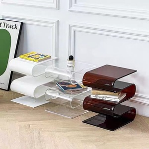 Lato trasparente acrilico diversi scaffali per camera <span class=keywords><strong>da</strong></span> letto per la casa nordica scaffale per riviste a forma speciale semplice - Product Image 1