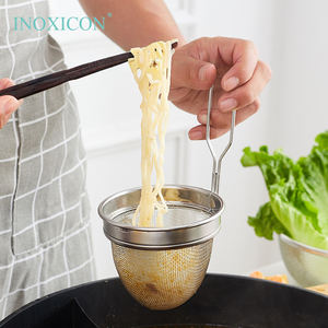 Gaas Zeef <span class=keywords><strong>Pasta</strong></span> Mand Roestvrijstalen Handvat Vaatwasser Veilig Oven Veilig Noodle Zeef Gootsteen Food Grade Afvoer - Product Image 3