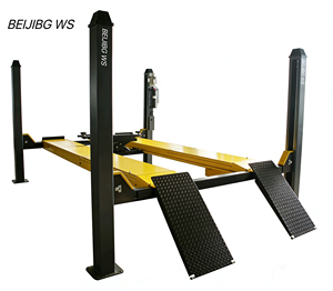 Pont élévateur hydraulique 4 colonnes BEIJING WS 4000kg/5000kg, robuste, pour alignement de roues et entretien de véhicules, certifié CE - Product Image 5