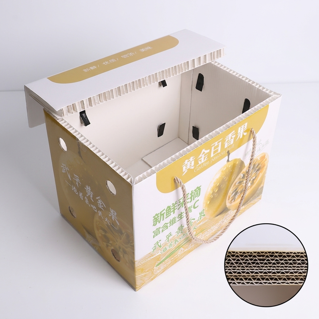 Eco-friendly SPC Packaging Box Custom Printing Embossing Waterproof Recyclable Stone Plastic Composite Mailer Box For Fruit