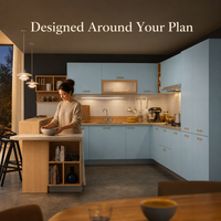 Ensemble d'armoires de cuisine modernes en bois massif laqué sur mesure pour projet de villa, structure résistante à l'humidité, fournisseur en gros OEM ODM