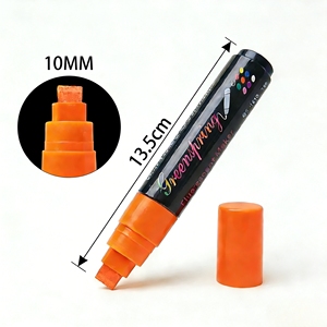 Pennarelli a Gesso Liquido Professionali con Punta Piatta 10mm, a Base d'Acqua, Non Tossici, per Vetri Auto, Specchi - Product Image 2