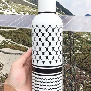 Vente en gros Palestine Keffiyeh Bouteille d'eau en acier inoxydable double paroi petite <span class=keywords><strong>bouche</strong></span> aérateur de boisson pour sports de plein air pour cadeaux de bienvenue - Product Image 2