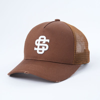 Gorra Deportiva Unisex Yukaihe, Gorra Trucker de Malla de Algodón, con Logotipo Personalizado Impreso, Gorra Trucker de Malla Bordada de 5 Paneles