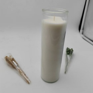 เทียนโบสถ์สูง8นิ้วเทียนสวดมนต์7วันโถแก้วเทียนแก้วเทียนบูชาสำหรับการให้แสงสว่างอย่างต่อเนื่อง - Product Image 5